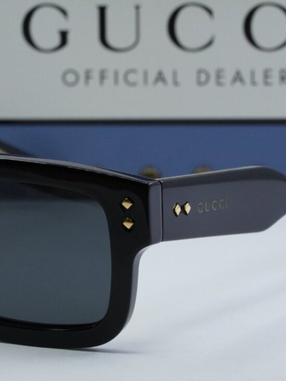 Gucci GG1085S 001 Square Sunglasses - Black/Grey - Picture 5 of 11